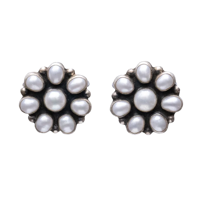 Flash Jewelry Sale – Get Stunning Pieces At Low Prices Mother of Pearl Cluster Flower Earrings | Michael Perry