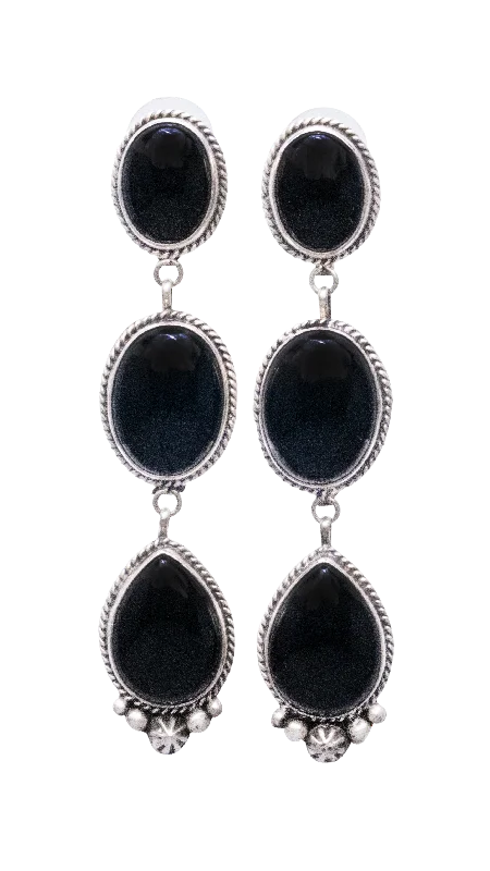 Chic And Stylish Jewelry At Discounted Prices Onyx Earrings | La Rose Ganadonegro