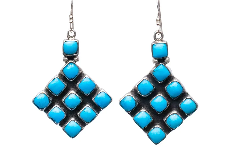 Jewelry Clearance – Final Chance To Save Big Sleeping Beauty Turquoise Earrings | Ernest Rangle