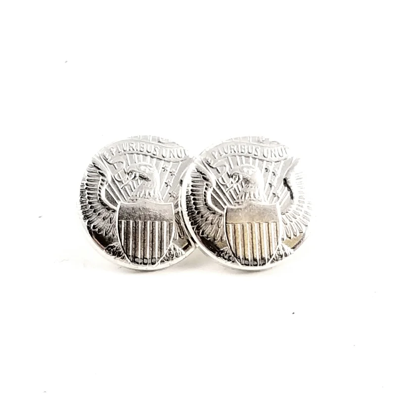 Once-A-Year Jewelry Deals – Shop Before They’Re Gone 90% Silver JFK Half Dollar Punch Out Stud Earrings