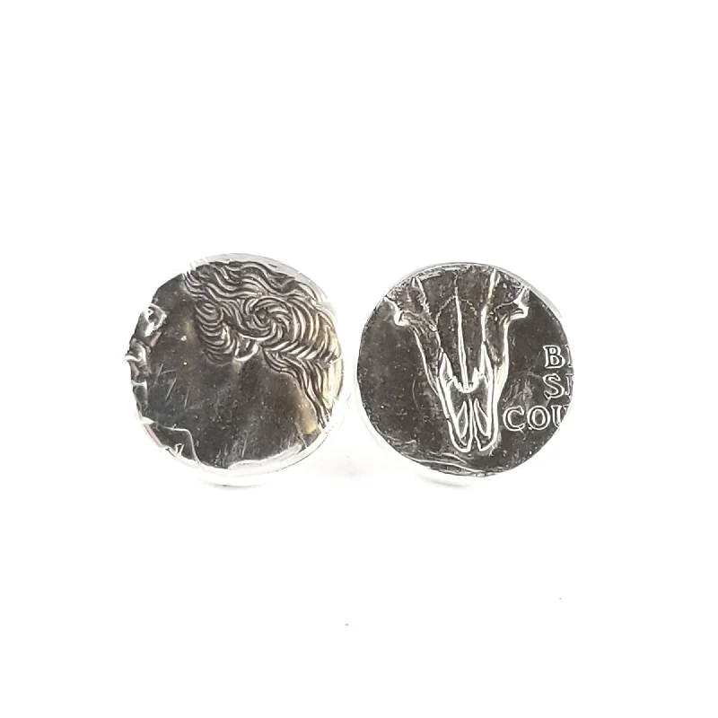 Huge Savings On Premium Jewelry Styles 90% Silver State Quarter Heads & Tails Punch Out Stud Earrings