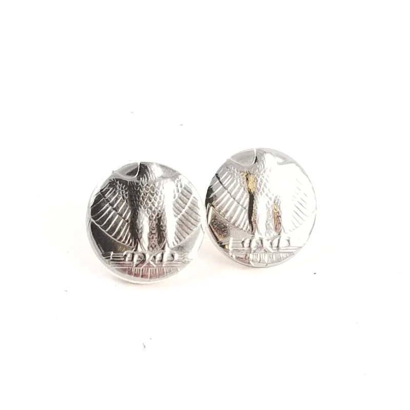 Jewelry Clearance – Final Chance To Save Big 90% Silver Washington Quarter Punch Out Stud Earrings