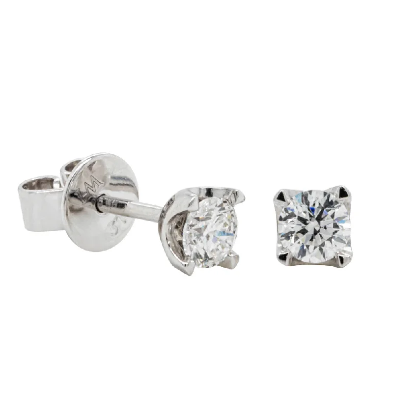 Timeless Jewelry At Special Discount Rates 9ct White Gold .40ct Diamond Ava Stud Earrings