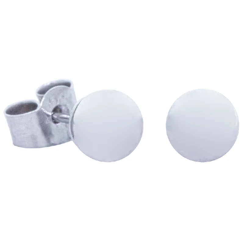 Chic, Trendy, And Affordable Jewelry Sale 9ct White Gold 5mm Ball Stud Earrings