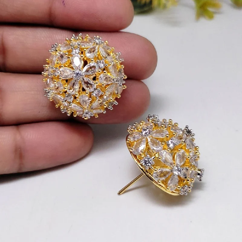 The Perfect Jewelry Piece At The Perfect Price Aamrapali American Diamond Stud Earrings