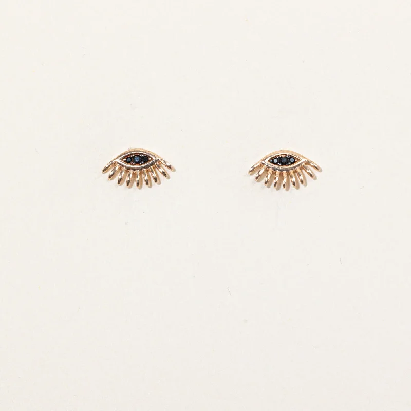 Fashion-Forward Jewelry At Incredible Prices Black Diamond Eye Earrings | 0.05ctw |