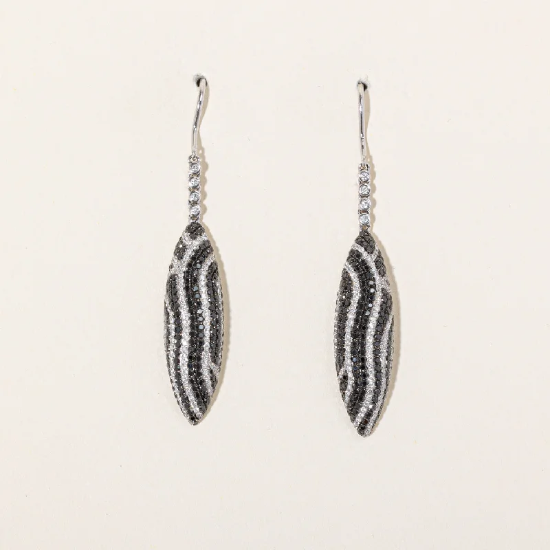 Luxury Meets Affordability – Jewelry Sale Live Now Black & White Drop Earrings | 1.45ctw, 1.27ctw |