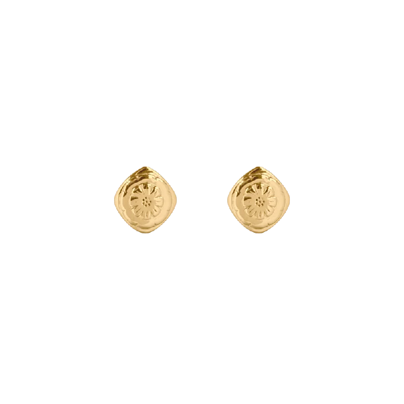 Don't Miss Out On Bestselling Jewelry At Special Prices Boh Runga Mini Marigold Stud Earrings - Gold Plated