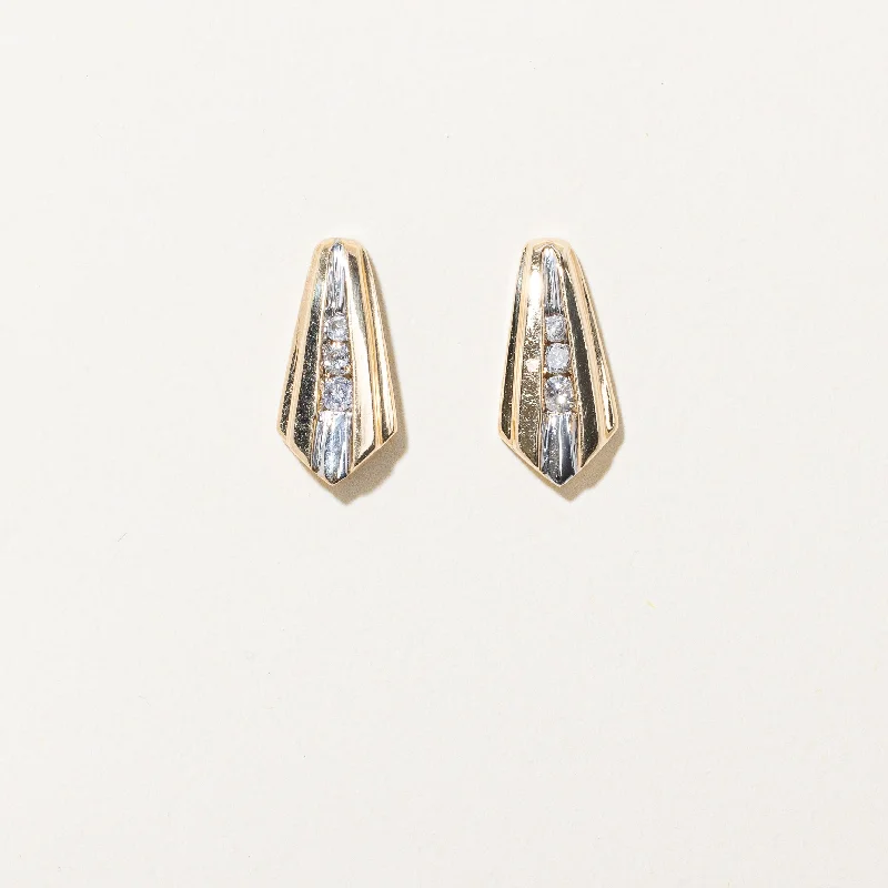 Gorgeous Jewelry, Limited-Time Savings Channel Set Diamond Earrings | 0.12ctw |