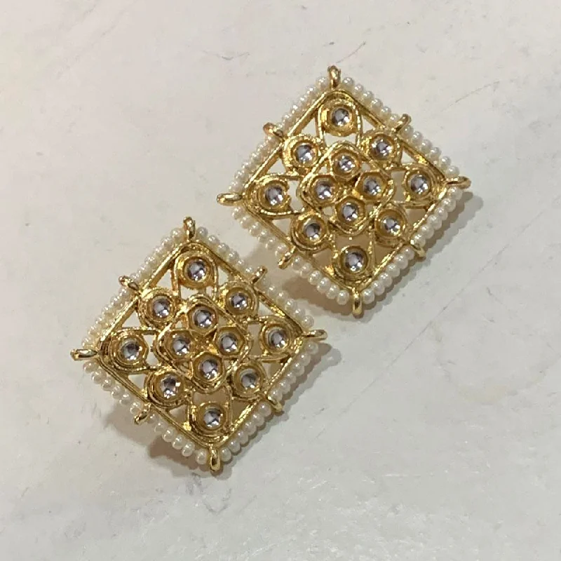 Jewelry Clearance Sale – Final Reductions Deep Enterprises Gold Plated Kundan Stud Earrings