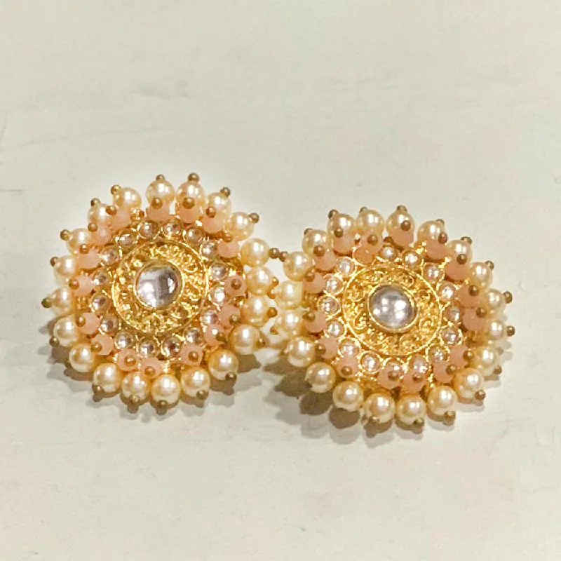 Elegant Designs, Unbeatable Discounts – Shop Jewelry Now Deep Enterprises Gold Plated Kundan Stud Earrings