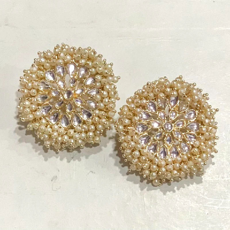 Exclusive Gemstone Jewelry At Special Prices Deep Enterprises Gold Plated Kundan Stud Earrings