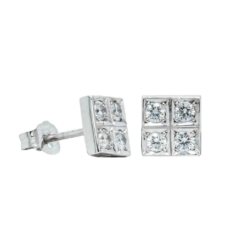 The Ultimate Jewelry Sale – Shop Premium Styles Deja Vu 14ct White Gold .50ct Diamond Stud Earrings