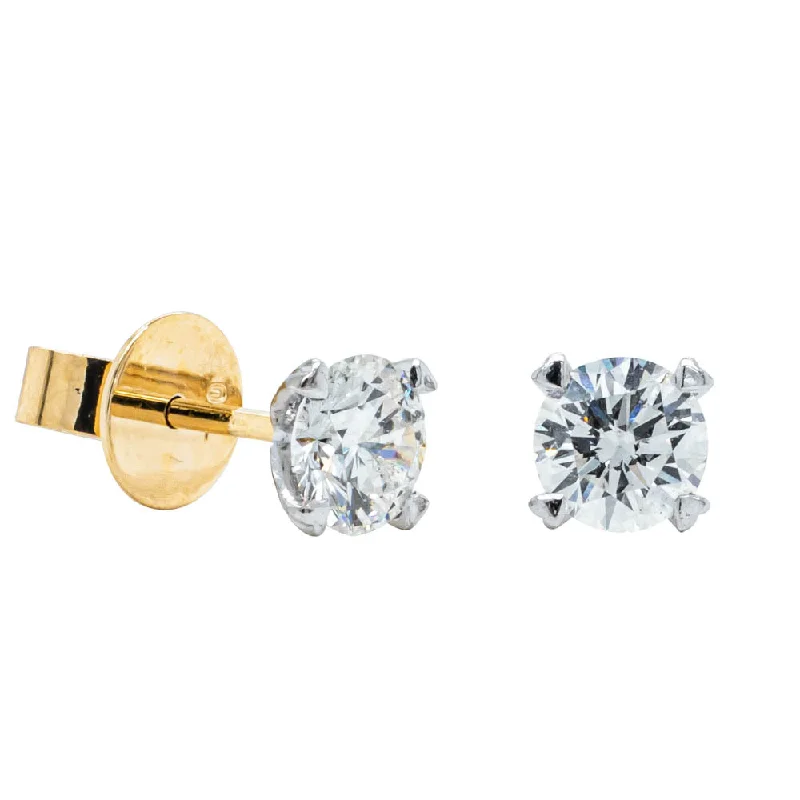 Handcrafted Jewelry Sale – Unique Designs At Low Prices Deja Vu 18ct Yellow Gold 1.00ct Diamond Stud Earrings