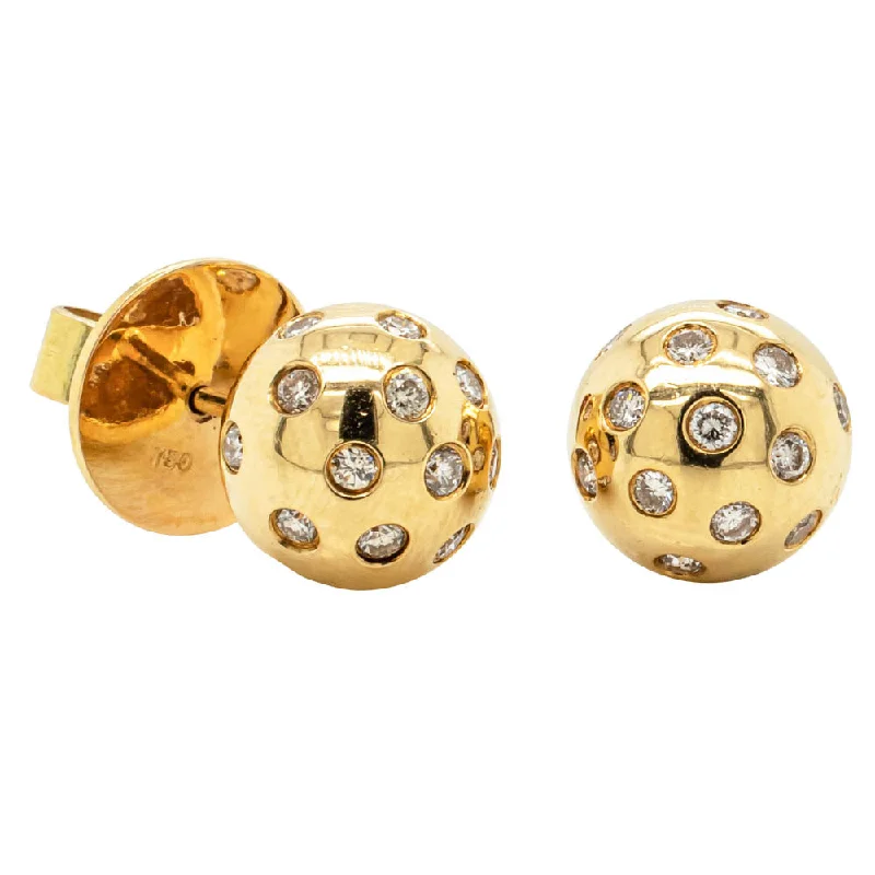 Shop Signature Jewelry Styles At Exclusive Prices Deja Vu 18ct Yellow Gold .75ct Diamond Stud Earrings