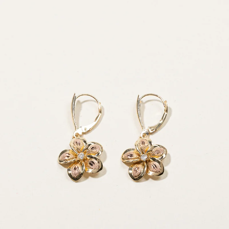 Buy More, Save More – Special Jewelry Discounts Diamond Dangle Flowers Earrings | 0.06ctw |