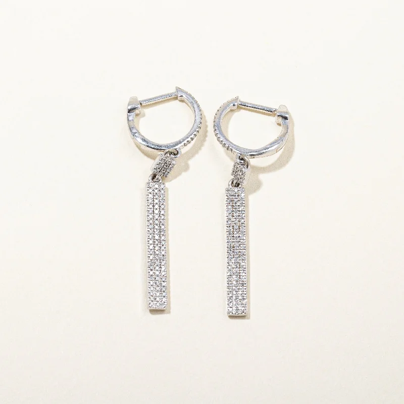 Luxury Meets Affordability – Jewelry Sale Live Now Diamond Drop Bar Earrings | 0.20ctw |