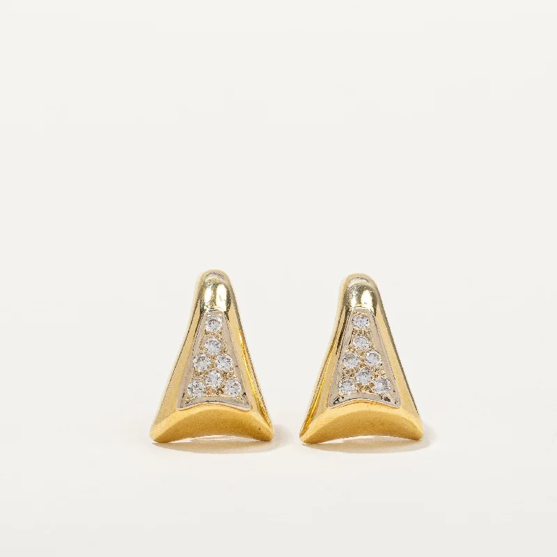 Bold And Beautiful Jewelry Now At Irresistible Prices Gold & Diamond Earrings | 0.22ctw |