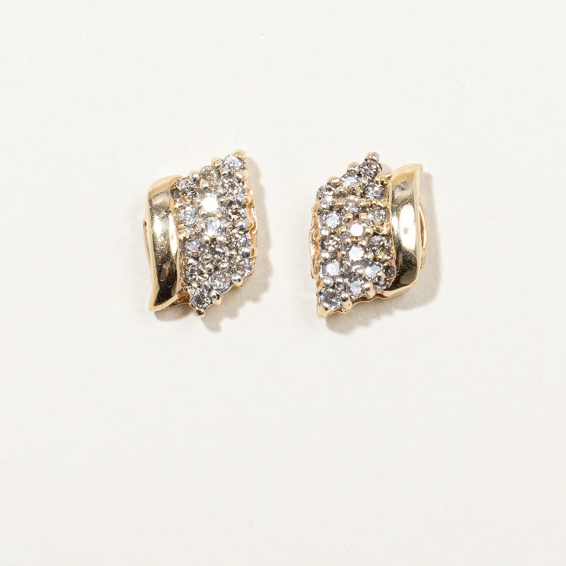 Jewelry Flash Sale – Stylish Designs At Unbeatable Rates Gold & Diamond Earrings | 0.45ctw |