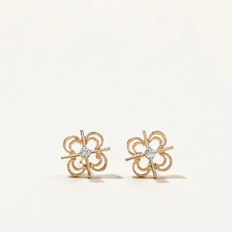 Save On Luxury Jewelry Pieces – Limited-Time Offers Diamond Filigree Gold Earrings | 0.04ctw |