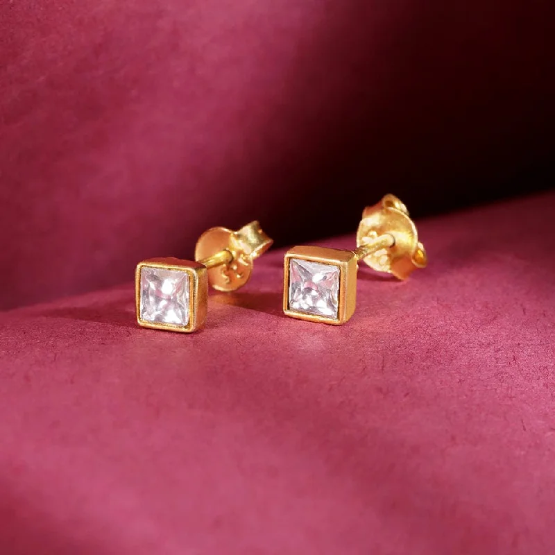 Luxury Jewelry Now At Special Promotional Rates 92.5 Silver Cubic Stud Earrings