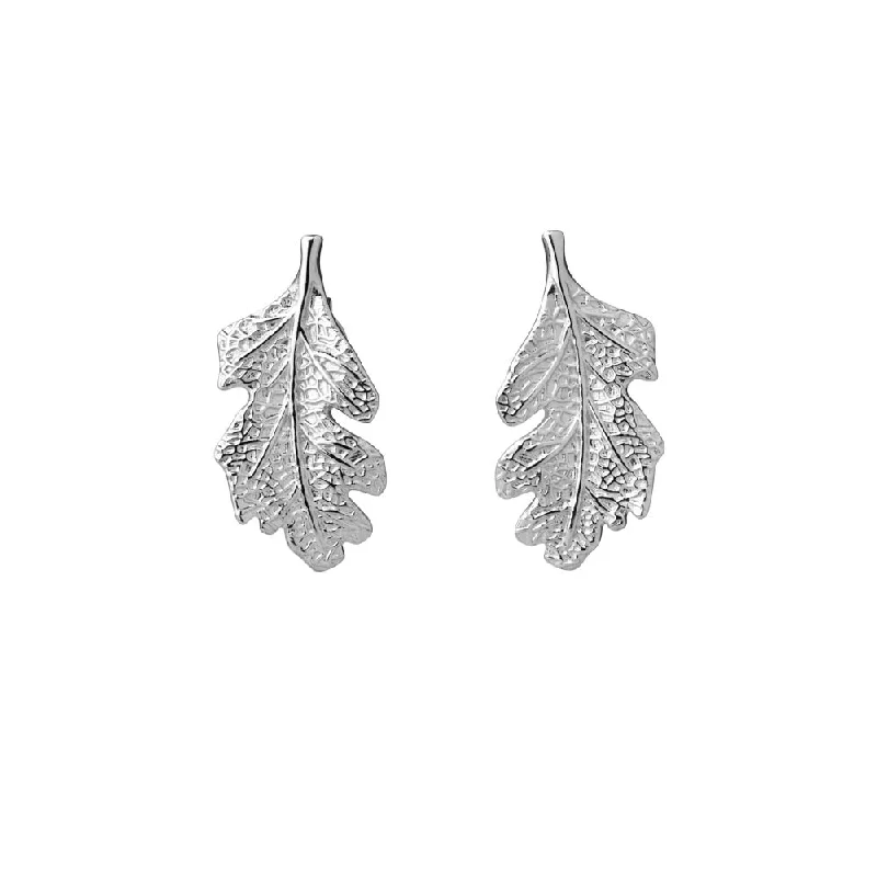 Dazzle In Elegance With Our Biggest Jewelry Sale Karen Walker Leaf Stud Earrings - Sterling Silver