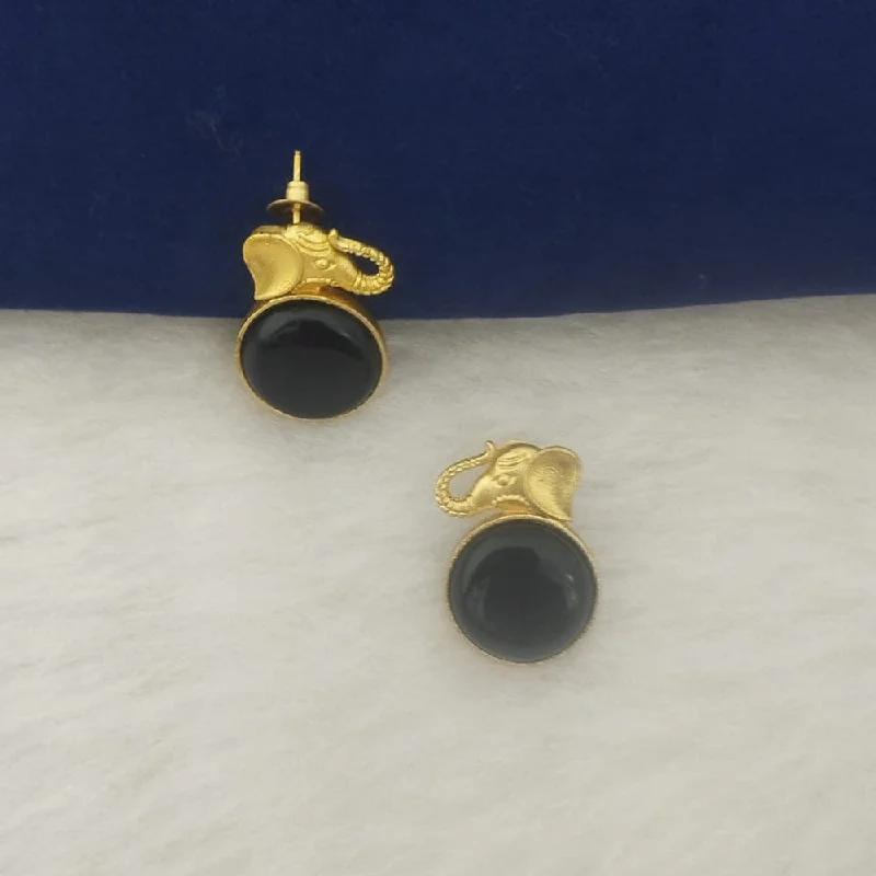 Grab Your Dream Jewelry At The Lowest Prices Marudhar Creations Gold Plated Matte Finish Stud Earrings