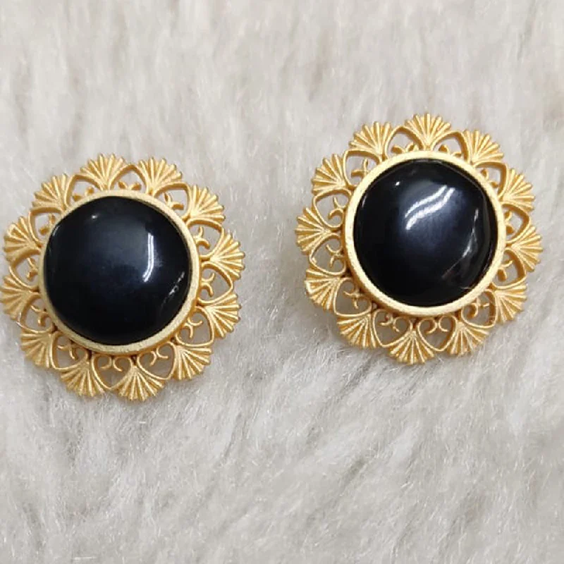 Seasonal Jewelry Sale – Upgrade Your Collection Marudhar Creations Gold Plated Matte Finish Stud Earrings