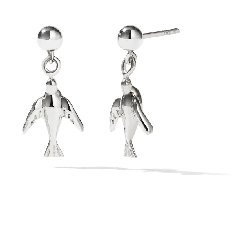 Limited-Stock Jewelry Sale – Once It's Gone, It's Gone Meadowlark Dove Dot Stud Earrings - Sterling Silver