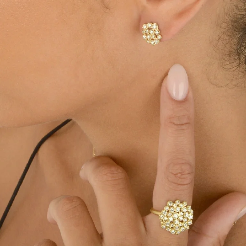 Eco-Friendly Sustainable Jewelry For Conscious Buyers Medium Festival Diamond Stud Earrings