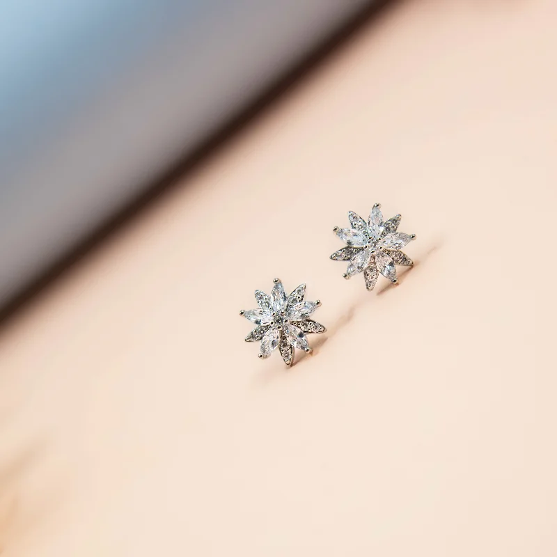 Affordable Luxury Jewelry For Every Occasion Nipura Frost Flower Stud Earrings