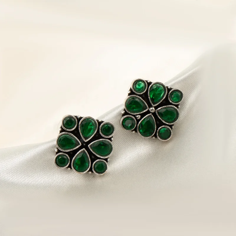 Modern Jewelry At Exclusive Discounts – Shop Today Nipura Green Mrinali Stud Earrings