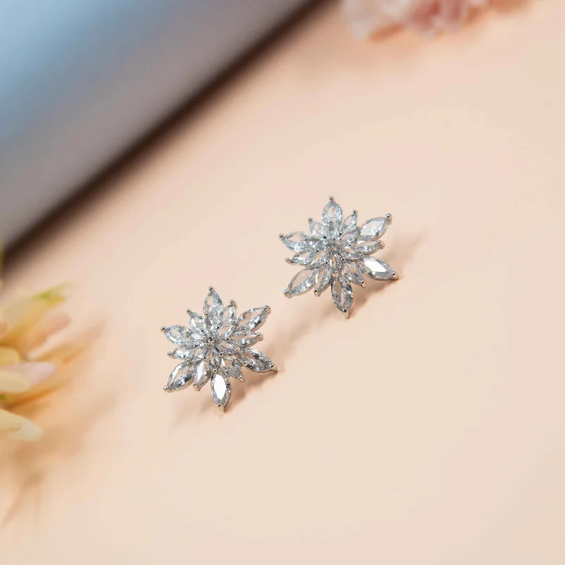 Elegant Jewelry, Exclusive Prices – Shop Now Nipura Snow Bloom Stud Earrings