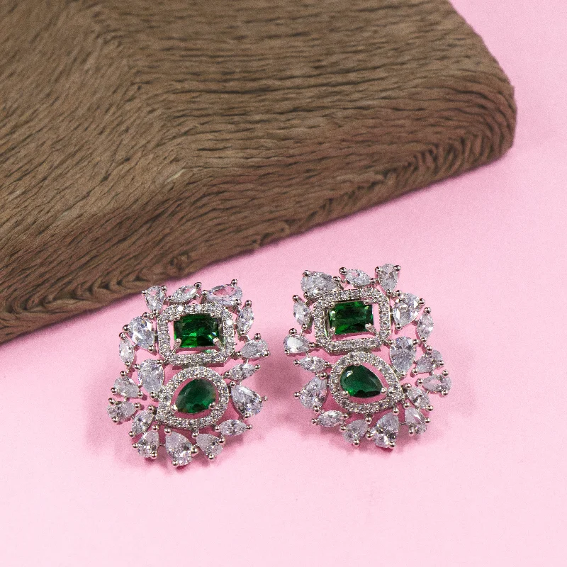 Exclusive Jewelry Offers – Sparkle For Less Nipura Spring Regina Zircon Stud Earrings