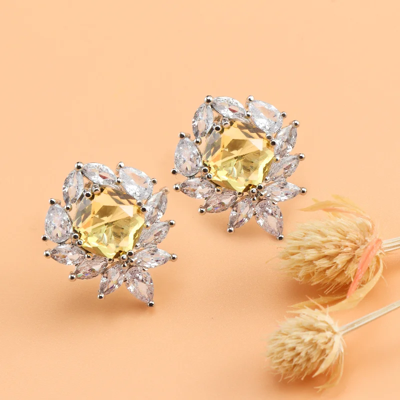 Exclusive Jewelry Discounts – Shop Now For Savings Nipura Yellow Umika Zircon Stud Earrings