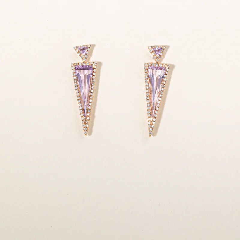 Sparkle For Less – Shop Our Limited-Time Jewelry Deals Rose Quartz & Diamond Earrings | 8.85ctw, 0.65ctw |