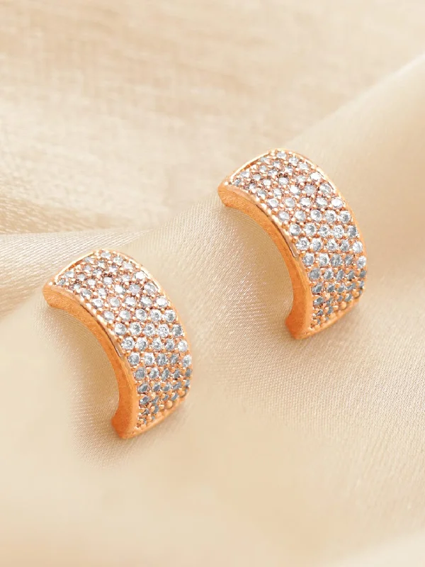 Limited-Stock Jewelry Clearance – Grab Your Favorites Now Rubans 18KT Rose Gold-Plated Circular Hoop Earrings