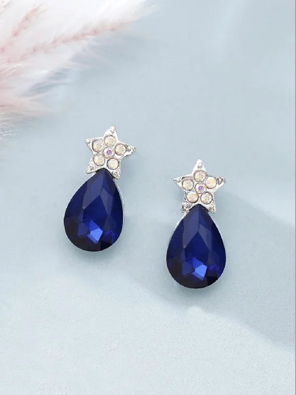 Timeless Beauty, Unbeatable Deals – Jewelry Sale On Rubans Petite Blue Stone Studs for Everyday Elegance