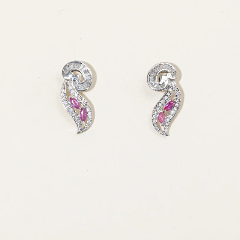 The Ultimate Jewelry Sale – Shop Premium Styles Ruby & Diamond Earrings | 0.28ctw, 0.34ctw |