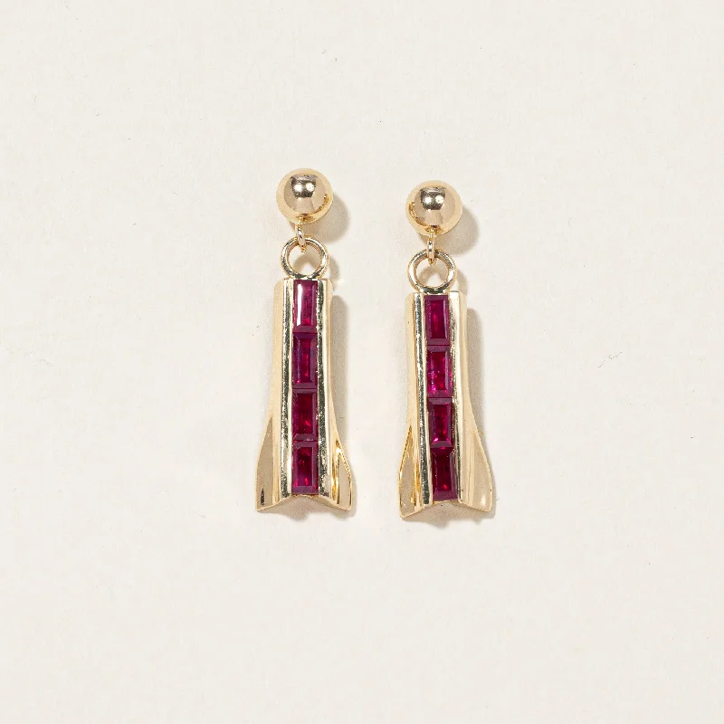 Buy More, Save More On Stunning Jewelry Pieces Ruby Drop Earrings | 1.80ctw |