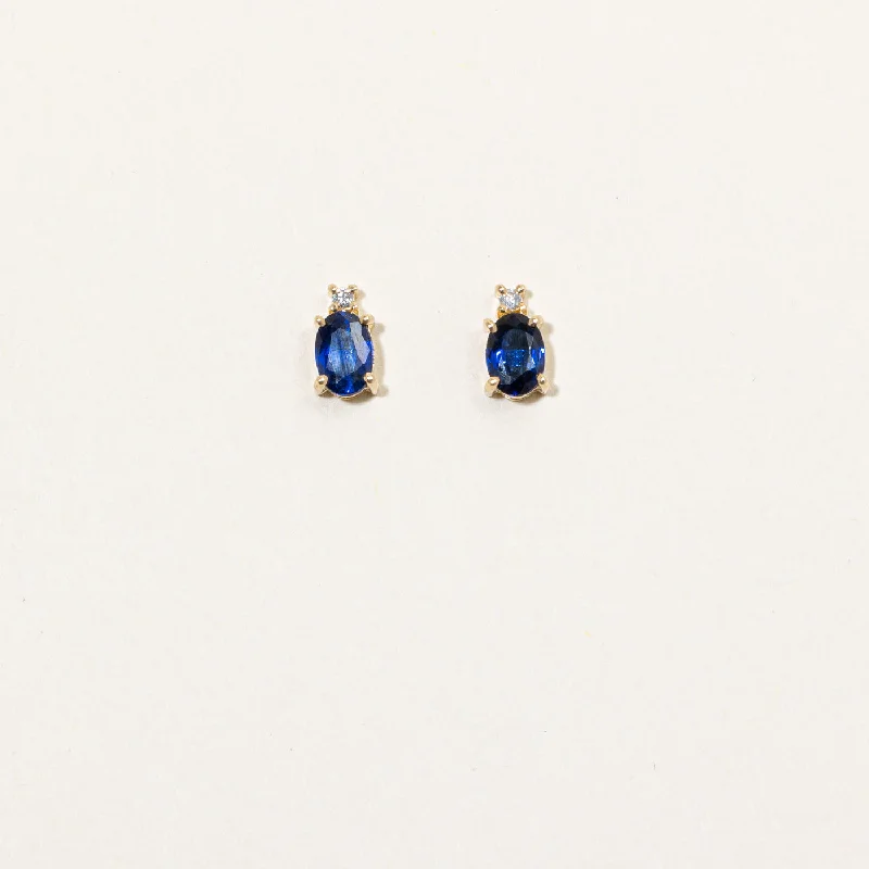 Stunning Jewelry At A Fraction Of The Price Sapphire & Diamond Earrings | 0.90ctw, 0.03ctw |