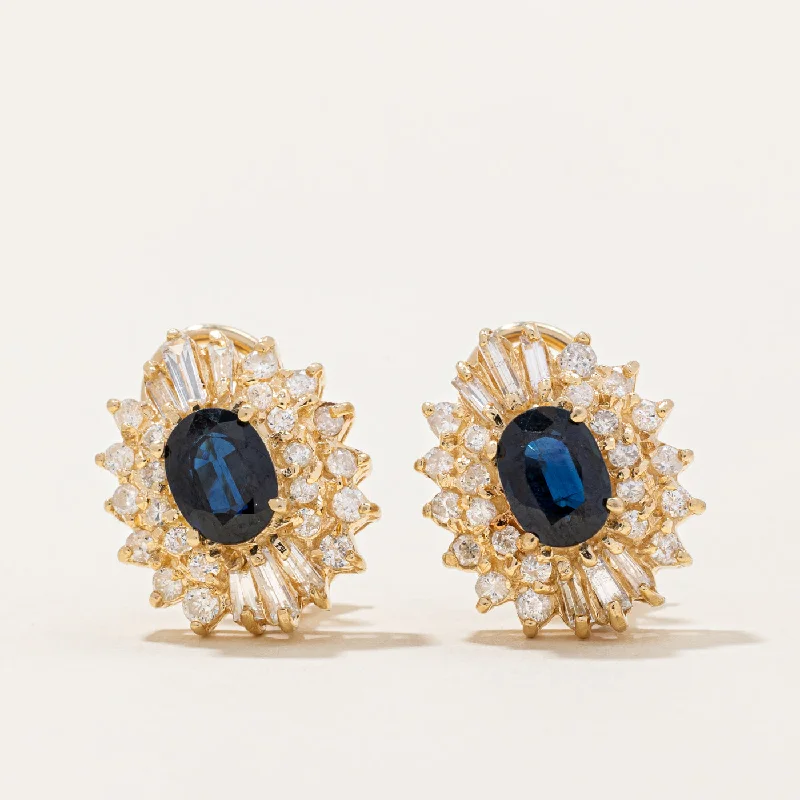 Chic And Stylish Jewelry At Exclusive Prices Sapphire & Diamond Earrings | 2ctw, 1.25ctw |