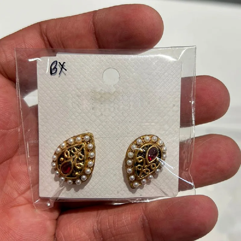 Flash Sale On Stunning Jewelry – Limited Stock Available Shrisha Gold Plated Pota Stone Stud Earrings