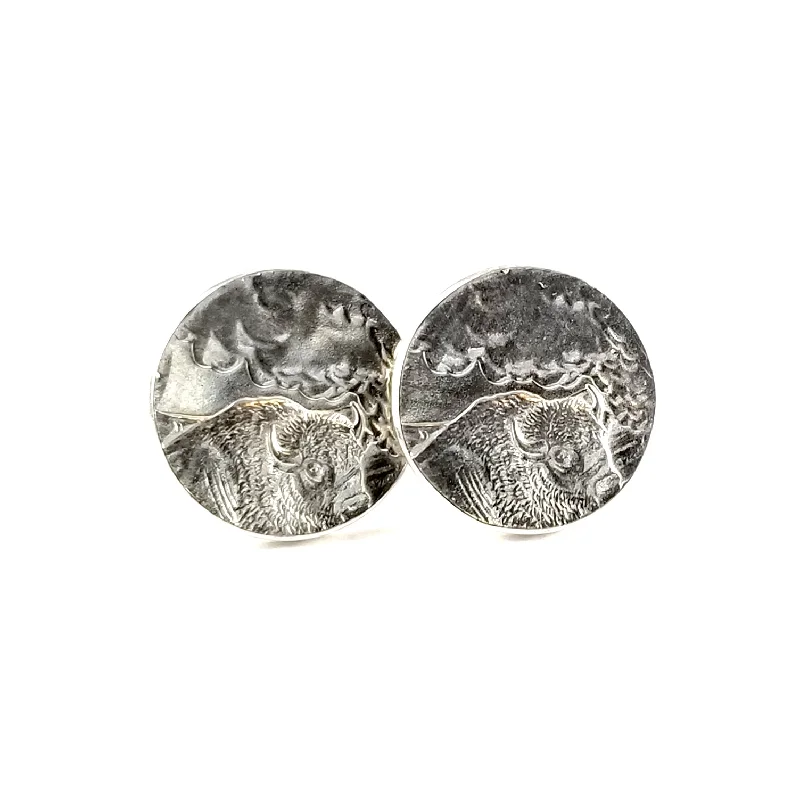 Limited-Time Jewelry Discounts – Shine Without The Splurge Silver Yellowstone National Park Quarter Punch Out Stud Earrings