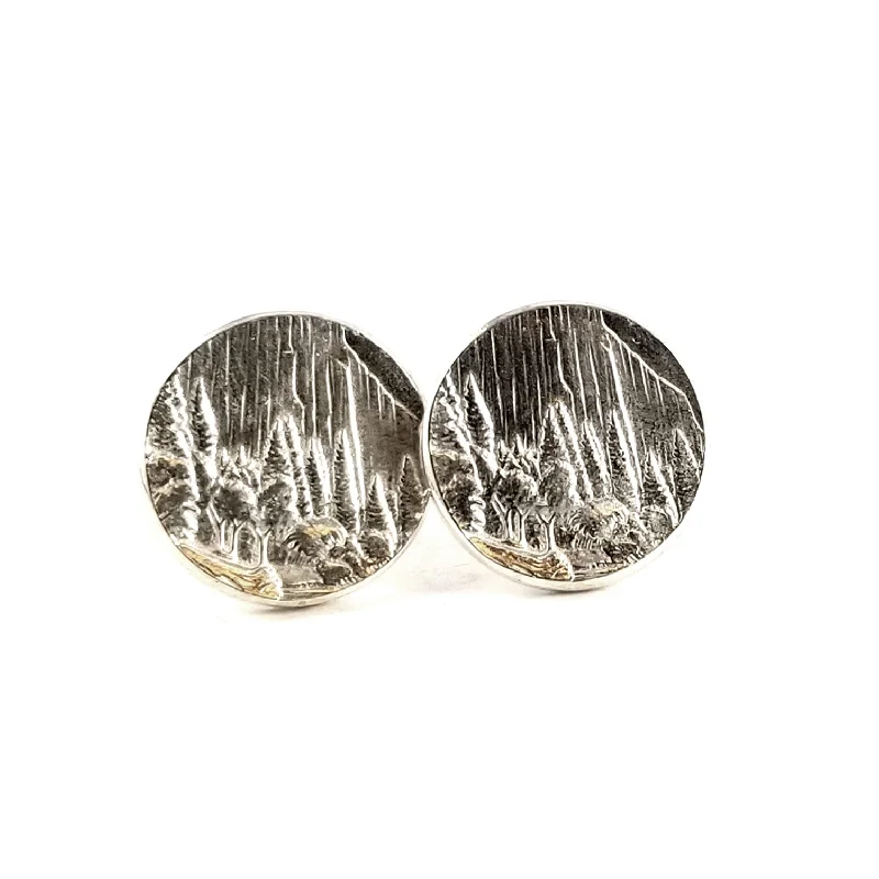 Sparkle For Less – Shop Our Limited-Time Jewelry Deals Silver Yosemite National Park Quarter Punch Out Stud Earrings