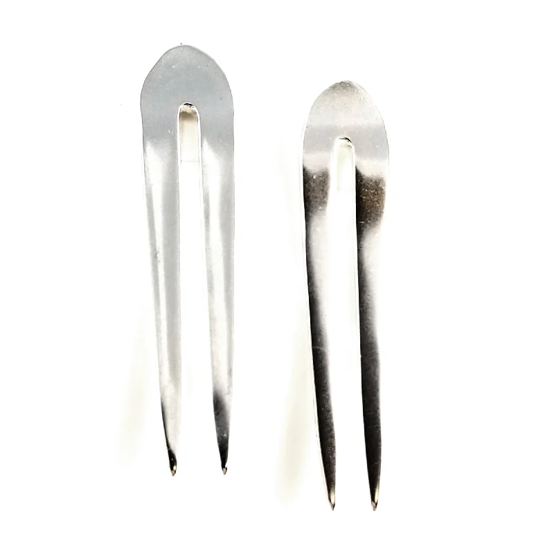 Elegant Jewelry At Unbeatable Prices – Shop Today Sterling Silver Double Fork Tine Stud Earrings