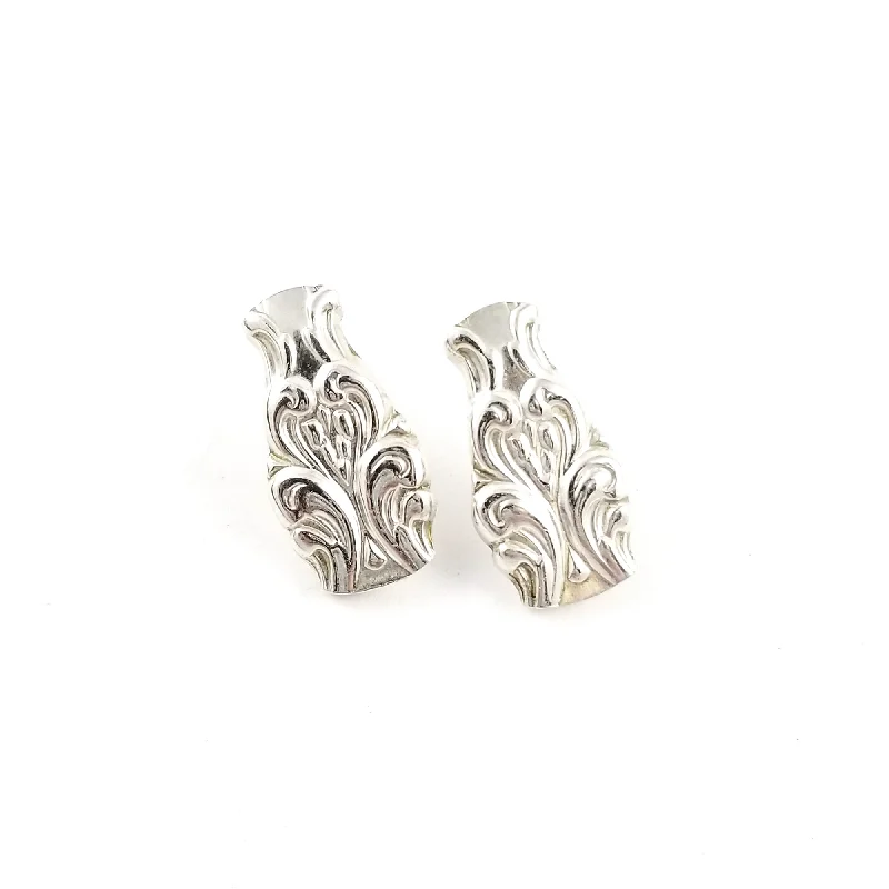 Bold And Beautiful Jewelry Now At Irresistible Prices Sterling Silver Heart Scroll Spoon Stud Earrings