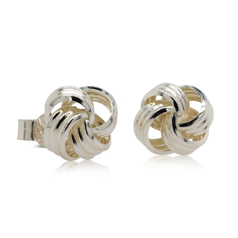 Elevate Your Jewelry Collection With Limited-Time Savings Sterling Silver Knot Stud Earrings