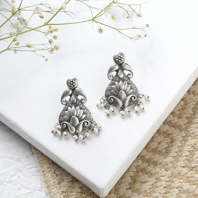 Exclusive Jewelry Sale – Shine For Less Teejh Aabir Silver Oxidised Earrings