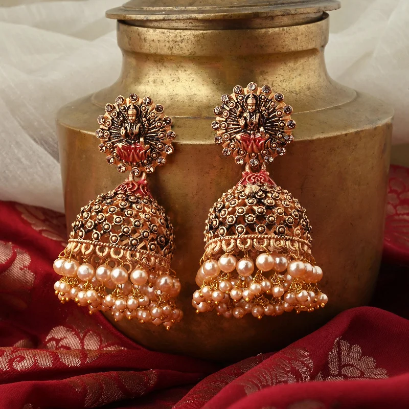 Fashion-Forward Jewelry At Exclusive Discounts Teejh Chakriya  Pink Gold Enamel Earrings